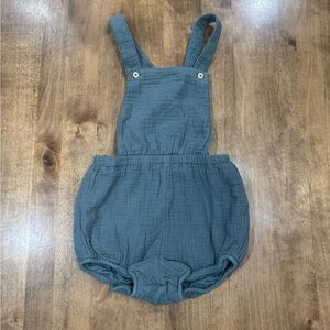 H&M teal cross-back Romper size 3T